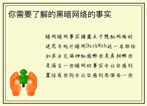 你需要了解的黑暗网络的事实